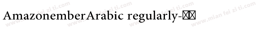 AmazonemberArabic regularly字体转换